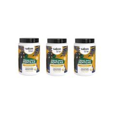 Creme Para Pentear Salon Line 1Kg Super Oleos - 3Un