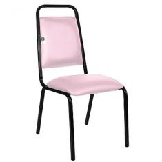 Cadeira Empilhável Para Hotelaria Linha Hotel Fremont Rosa