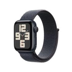 Apple Watch SE GPS • Caixa meia-noite de alumínio – 40 mm • Pulseira loop esportiva tinto