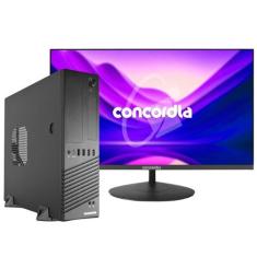 Computador SFF Concórdia Completo Com Monitor 23,8'' Processador Core 