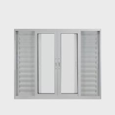 Janela de Alumínio Veneziana 100x150cm 6 Folhas Suprema Hale Esquadrias