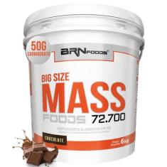 Hipercalórico Big Size Mass 6kg - BRN Foods - BRNFOODS,  Chocolate