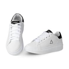 Tênis Casual Feminino Preto Cano Baixo Confortável - Nomad, Branco, 36