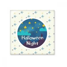 Decalque brilhante de azulejo de cerâmica The Sky of Halloween Night
