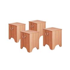 Banqueta Sala de Jantar Kim Kit 4 Un Nature - Cimol