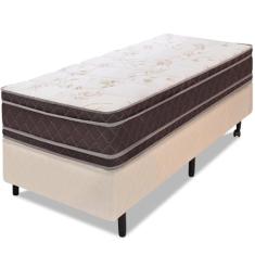 Cama Box Colchão Solteiro 100% Espuma Dupla Face Antialérgico 88x188x56cm - BF Colchões
