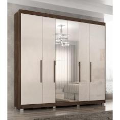 Guarda Roupa Casal Valencia 6 Pts 6gav C/ Esp Com Pés