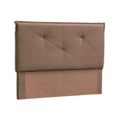 Cabeceira para Cama Box Casal King 195 Cm Suede Marrom