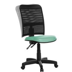 Cadeira De Escritório Ergonômica Em Tela Rv Turquesa