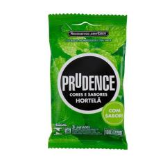 Preservativo Prudence Sabor Hortelã Lubrificado 3 Und