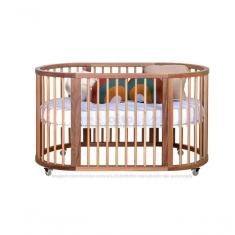 Berço Crescer Madeira Jequitibá Natural Com Colchão