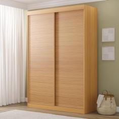 Guarda Roupas Samambaia 2 Portas Ripado Cabecasa Madeiramadeira Carvalho