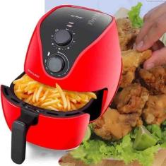 Fritadeira S/óleo Multilaser Airfryer 4litros Ce083 Ver 110v, Vermelho