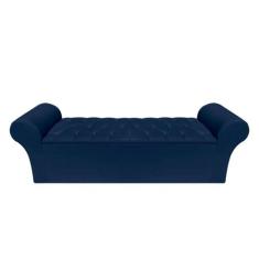 Recamier Baú Calçadeira Quarto Casal 138cm Barcelona - Mance Decor, Su