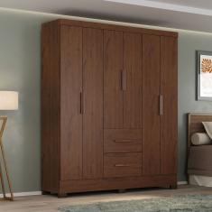 Roupeiro Primordial Max 6 Portas 2 Gavetas Jacarandá