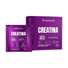 Creatina Monohidratada Sabor Neutro CX/10 Sachês Sanavita