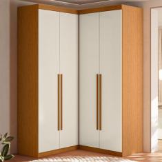 Guarda Roupa de Canto 4 Portas 4 Gavetas Tuim Yescasa