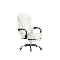 Cadeira De Escritorio Presidente Ergonomica Apoio Para Pés - Branco