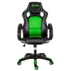 Cadeira Gamer Básica, Xzone, Preto/Verde - CGR-02
