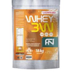 Whey 3W Force Nutrition Morango Refil 1,8Kg