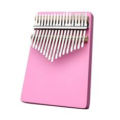 Piano de Dedo 17 Teclas Kalimba Instrumento de Polegar, Série Rosa Piano de Dedo de Bolso Piano, Mbira Piano para Amantes de Música, com Martelo de Afinação (18 cm X 13 cm) A