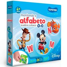 Toyster - Quebra cabeça educativo: Disney Montando o Alfabeto