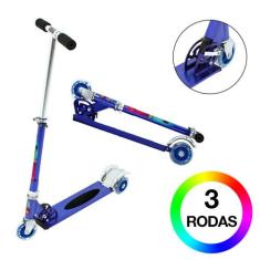 Patinete Pixar Toy Story Infantil Meninos de Três Rodas Azul - DM Radi