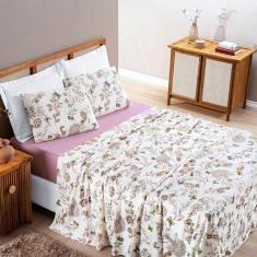 Jogo De Cama Malha King Quality 04 Peças - Butterfly