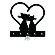 Porta Chaves Decorativo Gato 05