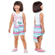 Conjunto Infantil Menina Roupa Fantasia de Sereia com Cauda - Aymee, B