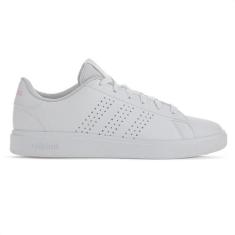 Tênis Adidas Advantage Base 2.0 Branco e Rosa - Feminino, 38, Branco