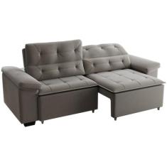 Sofá Retrátil Reclinável 4 Lugares Veludo Phormatta Costa Rica SMP, Be