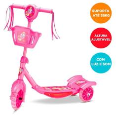Patinete Infantil Com 3 Rodas Musical Luzes Led Premium