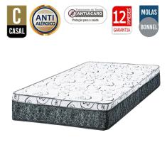 Colchão Casal Mola Bonnel Prime Coil Detroit Santo Box 24x138x188