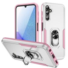 Kainevy Capa para Samsung A25 Capa magnética resistente com anel de suporte para homens meninos capa preta legal capa para celular Samsung Galaxy A25 5G de grau militar camada dupla à prova de choque