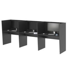 Mesa de Atendimento Escritório Call Center 3 Lugares