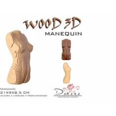 Quebra cabeça 3d manequim fem. decoração ornamento enfeite - INDÚSTRIA