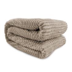 Cobertor De Microfibra Queen Mont Blanc - Andreza Bege - Andreza Enxov