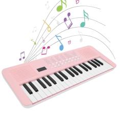 Teclado eletrônico de 37 teclas para crianças, Piano Digital Multifuncional 200 Tons 200 Ritmos 35 Demos, Controle de volume teclado de piano portátil com microfone para