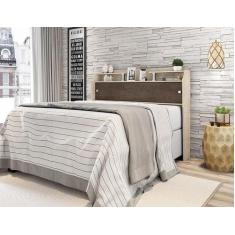 Cabeceira Flex Casal Elisa Amarula e Chocolate Framar