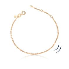 Pulseira Elo Português Revestida Em Ouro Rosé