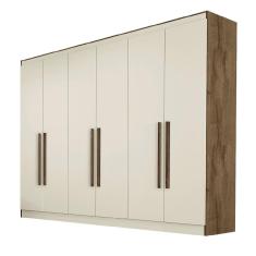 Guarda Roupa Oslo 6 Portas 4 Gavetas MDF - MadeMarcs