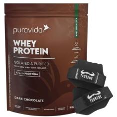 Whey Protein Isolado Dark Chocolate 450g Luva - PuraVida