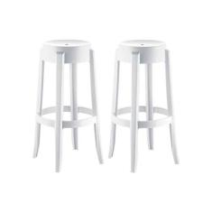 Kit 2 Banquetas Sala Jantar Shine UZ8007 2 Un Branco - Kappesberg