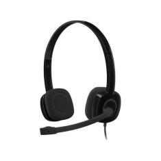 Headset C/ Fio Logitech H151 C/ Microfone E Redução De Ruído Cor Preto