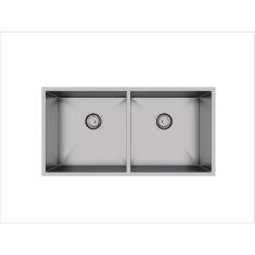 Cuba Dupla Inox Quadrada Gourmet Com Válvula