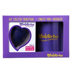 Violeta Cup Coletor Menstrual Kit Sport Tipo A + Caneca