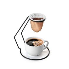 Mini Coador De Café Fast Coffe Com Suporte Black- Arthi