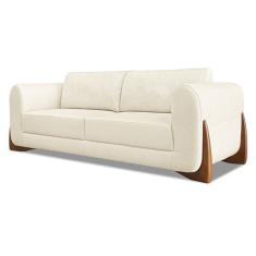 Sofá 4 Lugares Yves Linho Rústico Natural