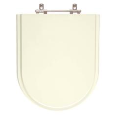 Assento Sanitario Poliester Luna Palha (Bege Claro) para Vaso Icasa